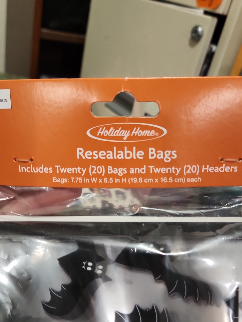 Black Halloween Bat Resealable Bags